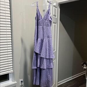 Hello Molly Lavender Asymmetrical Dress